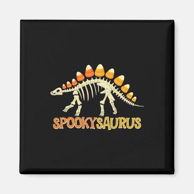 Imán Caramelo de maíz Spookysaurus Dinosaurio Esqueleto (Frente)