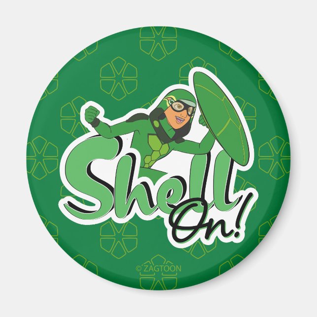 Imán Carapace | ¡Shell activado! (Frente)