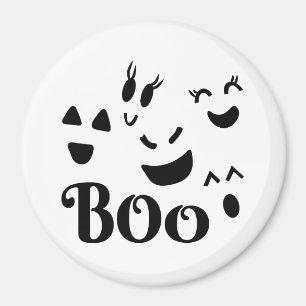 Imán Caras de Fantasmas Espeluznantes y Divertidas, Boo