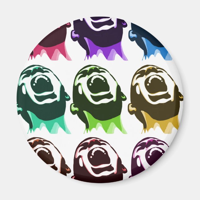 Imán Caras gritando (Frente)