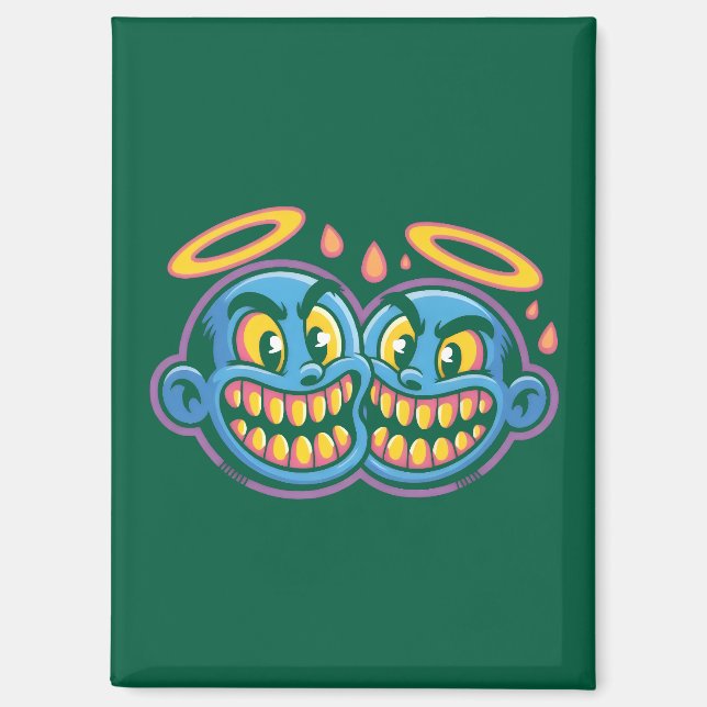 Imán Caras sonrientes. (Anverso)