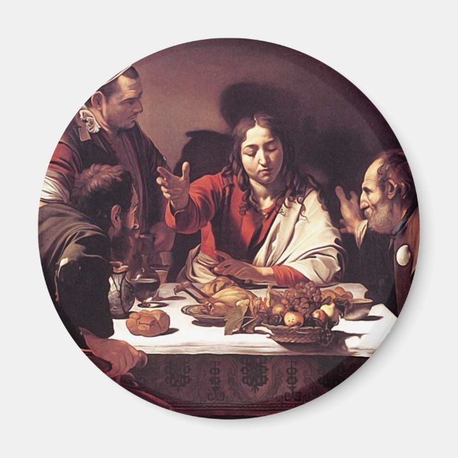 Imán Caravaggio - Cena en Emmaus (Frente)