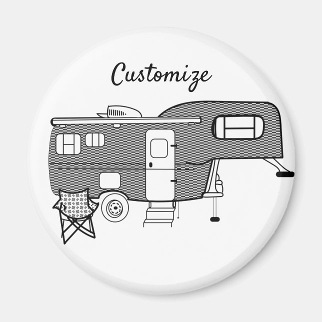 Imán Caravana Thunder_Cove del viajero clásico (Frente)