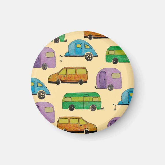 Imán Caravanas de camping (Frente)