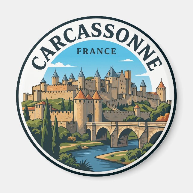 Imán Carcassonne Francia (Frente)