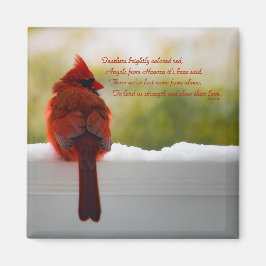 Imán Cardenal con poema de Visitantes del cielo