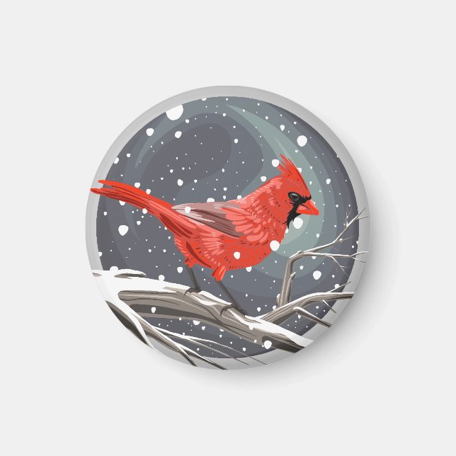 Imán Cardenal de invierno (Frente)
