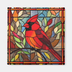 Imán Cardenal de vidrio contenido