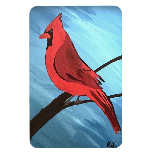 Imán Cardenal rojo (Vertical)