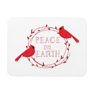 Imán Cardenales de Navidades de la Paz en la Tierra