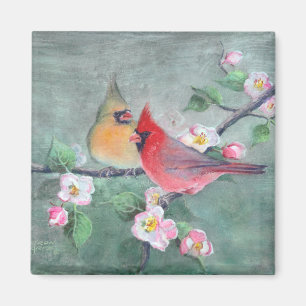Imán CARDENALES y FLORES de APPLE de SHARON SHARPE