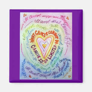 Imán cardíaco del cáncer de arcoiris