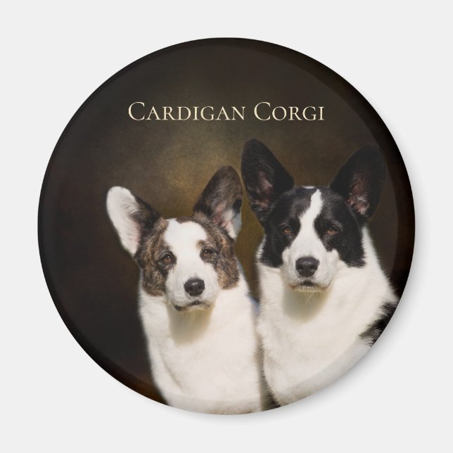 Imán Cardigan Corgi Fridge Magnet (Frente)