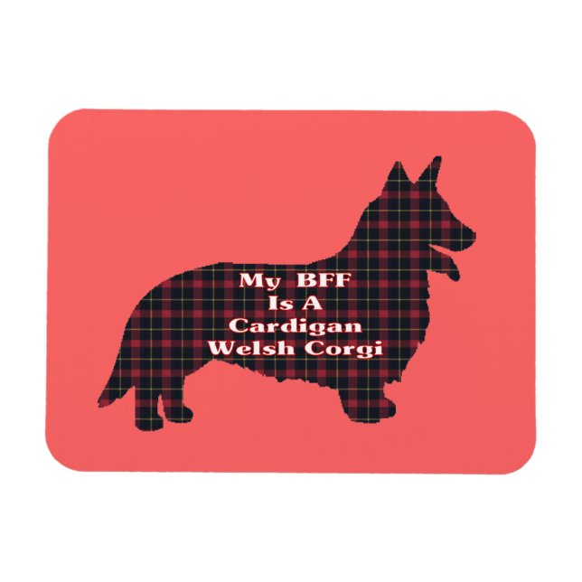 Imán Cardigan Welsh CORGI BFF (Horizontal)