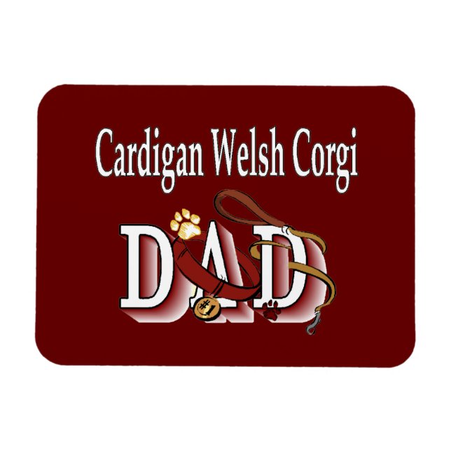 Imán Cardigan Welsh Corgi Dad (Horizontal)