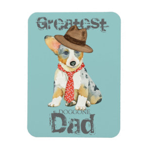 Imán Cardigan Welsh Corgi Dad