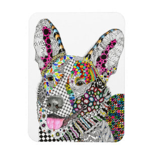 Imán Cardigan Welsh Corgi Magnet 3"x4"