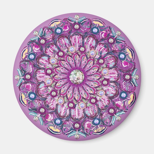 Imán Cardinal red Rosace (Frente)