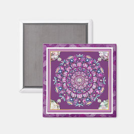 Imán Cardinal red Rosace