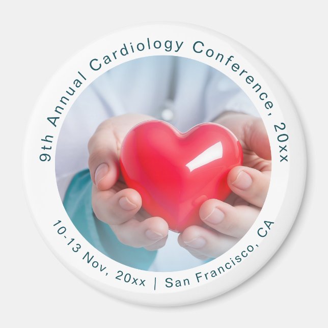 Imán Cardiología Conferencia Médica Cardiotorácica (Frente)