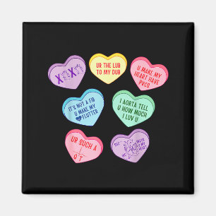 Imán Cardiólogo de San Valentín Corazones Caramelo Técn