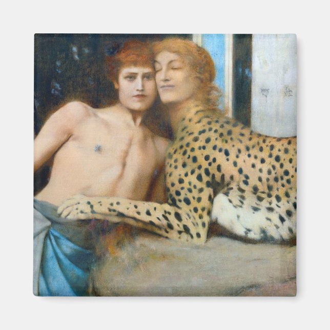 Imán Caresses, Fernand Khnopff (Frente)