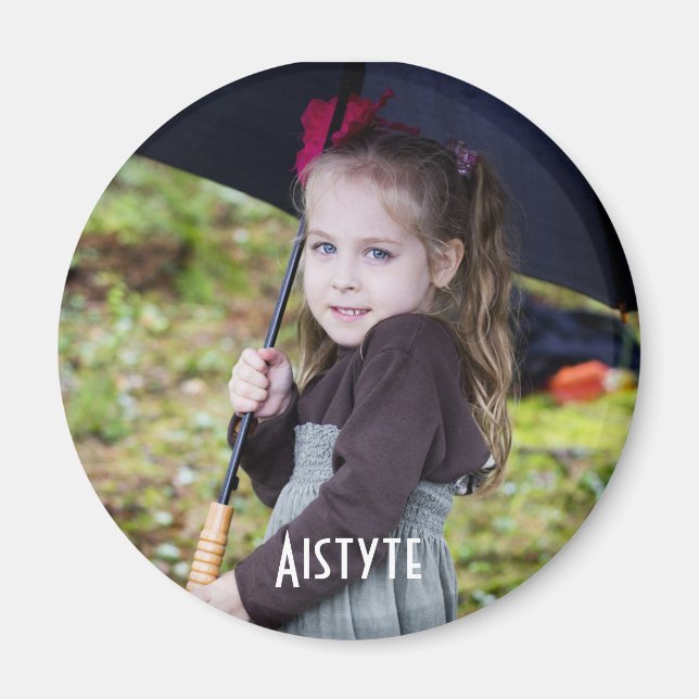 Imán Carga de fotos de personalizado | (Frente)