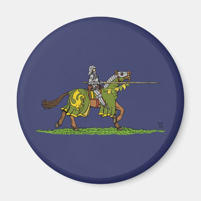Imán Cargando Knight medieval (Frente)