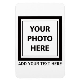 Imán Cargar foto de imagen y añadir texto - Personaliza