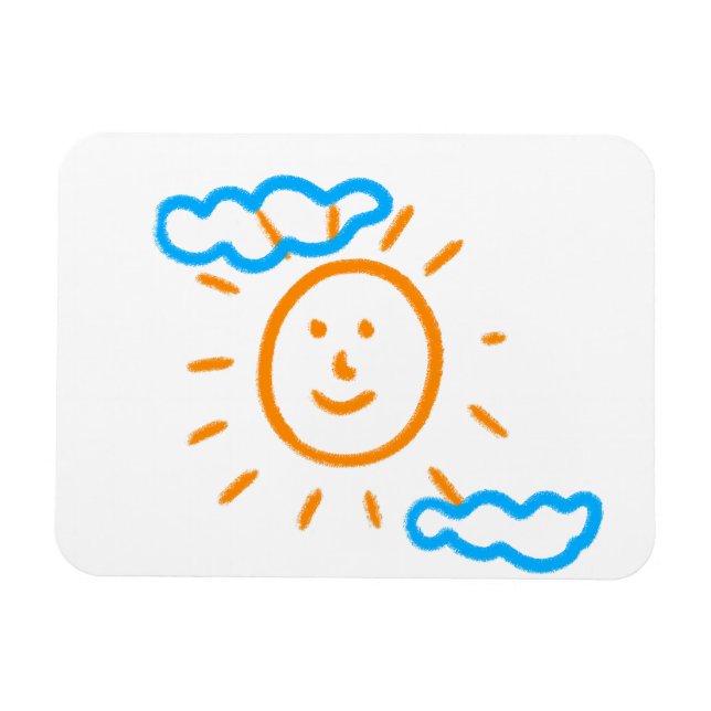 Imán Cargar los dibujos de los niños convierte los dibu (Horizontal)