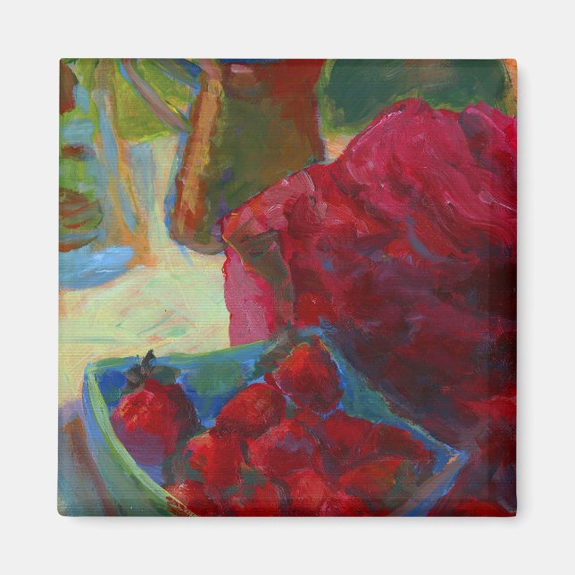 Imán Cargar tu trabajo de arte | Convertir la pintura P (Frente)