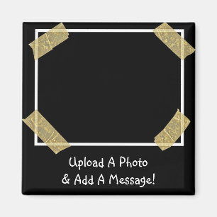 Imán Cargar una foto y añadir un mensaje personal Perso