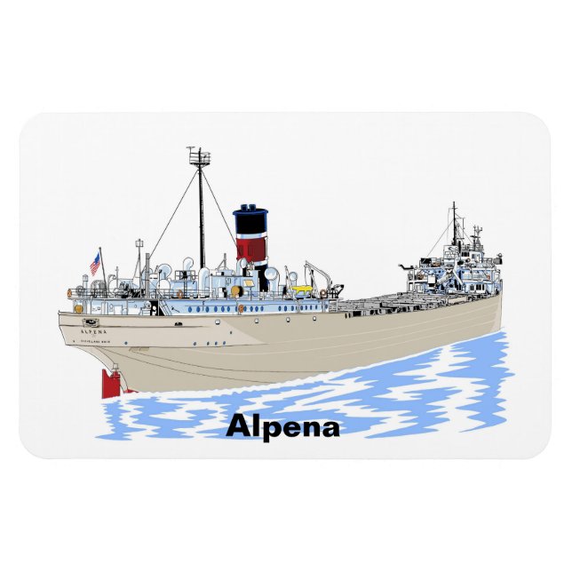 Imán Carguero de los Grandes Lagos Alpena (Horizontal)