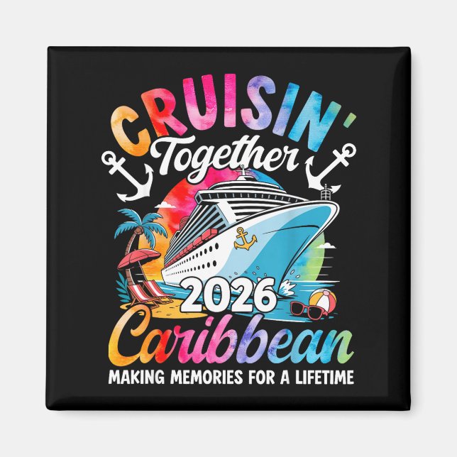 Imán Caribbean Cruise Family Vacation 2026 Cruisin’ Tog (Frente)