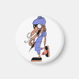Imán Caricatura de artista de hip hop de Guay