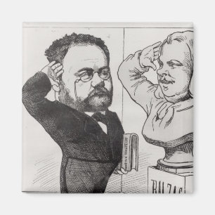 Imán Caricatura de Emile Zola