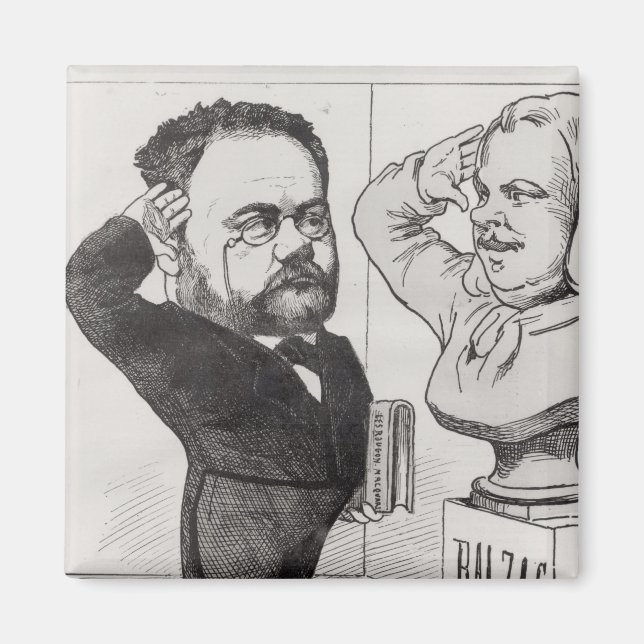 Imán Caricatura de Emile Zola (Frente)