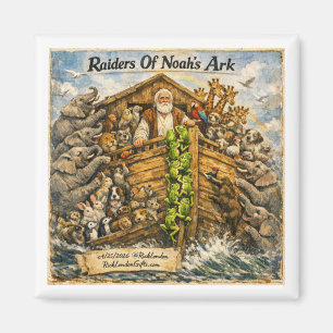 Imán Caricatura de Los asaltantes del Arca de Noé de Ri