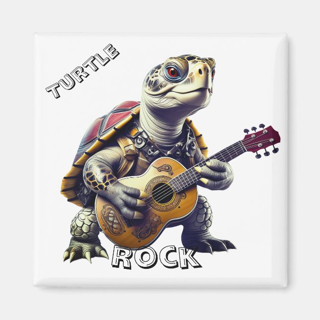 Imán Caricatura de Personalizado de tortuga animal (Frente)