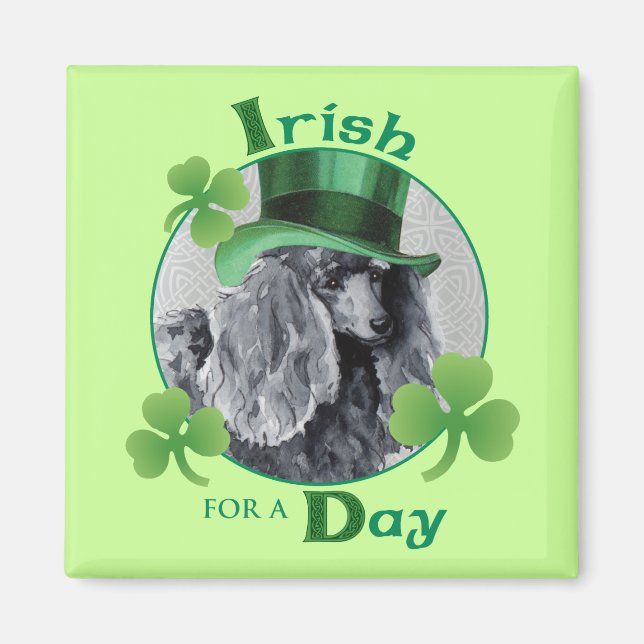 Imán Caricatura en miniatura del Día de San Patricio (Frente)