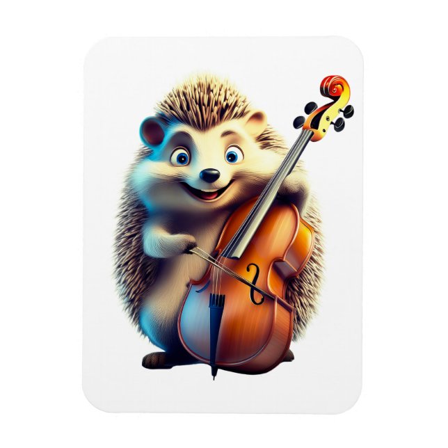 Imán Caricatura, Personalizado, Ilustracion A musical (Vertical)