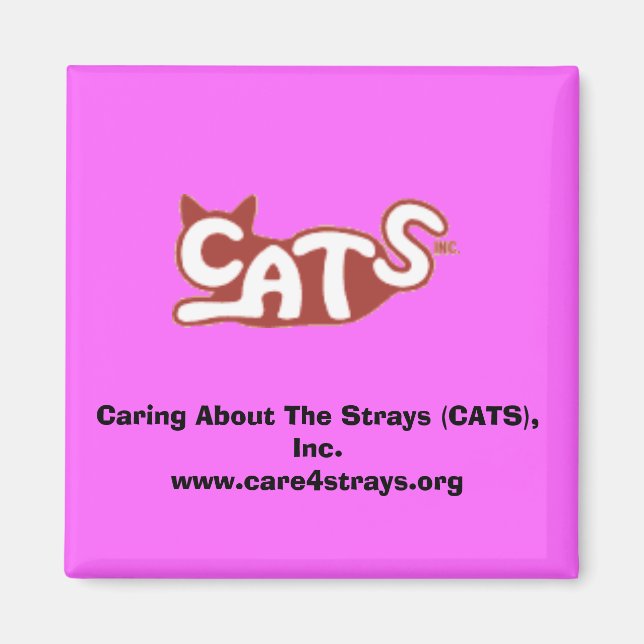 Imán Caring About The Strays (CATS), Inc. Magnet (Frente)