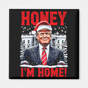 Imán Cariño, Estoy en Casa! Divertida Navidad Trump Pre