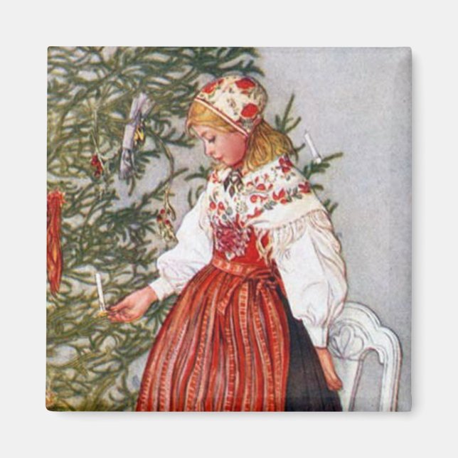 Imán Carl Larsson Christmas Tree Fridge Magnet (Frente)