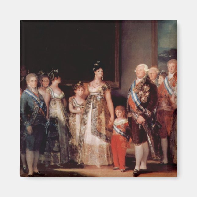 Imán Carlos IV de España y su familia - Goya (Frente)