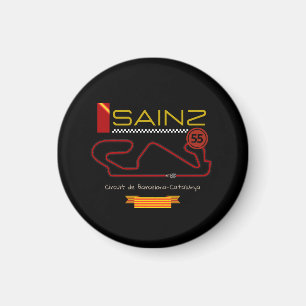 Imán CARLOS SAINZ, fórmula 1, ferrari