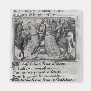 Imán Carlos VII y Juana de Arco en el asedio de