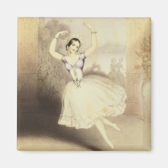 Imán Carlotta Grisi (1819-99) en el ballet del Peri (Frente)