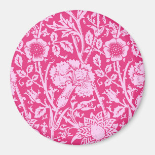 Imán Carnación modernista Damasco, rosa de Fuchsia