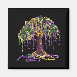 Imán Carnaval Árbol de cuentas de Mardi Gras Mujeres Nu